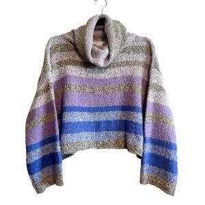 Sincerely Jules Striped Oversized Chunky Knit Sweater Size S